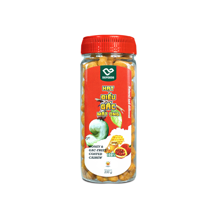 Hạt Điều Gấc Mật Ong 250g